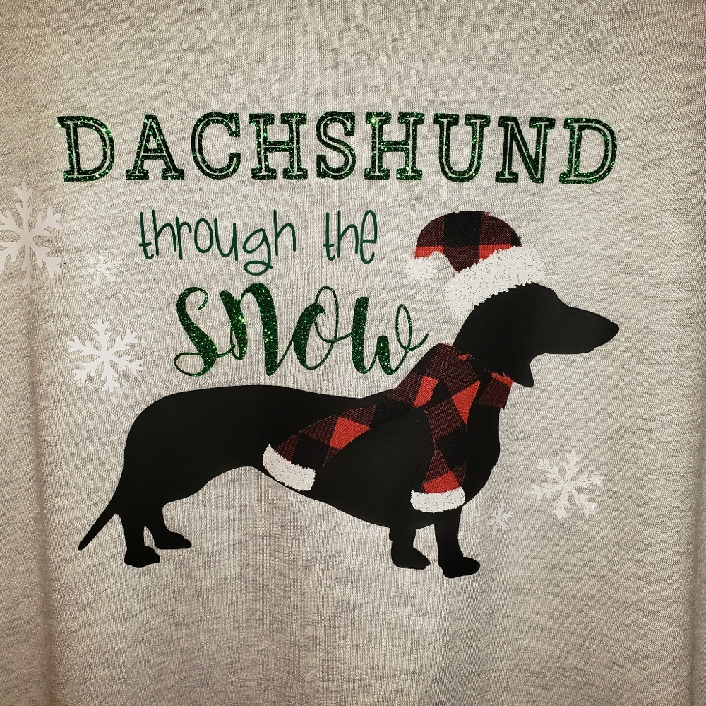 Dachshund Through The Snow Long Sleeve T-shirt